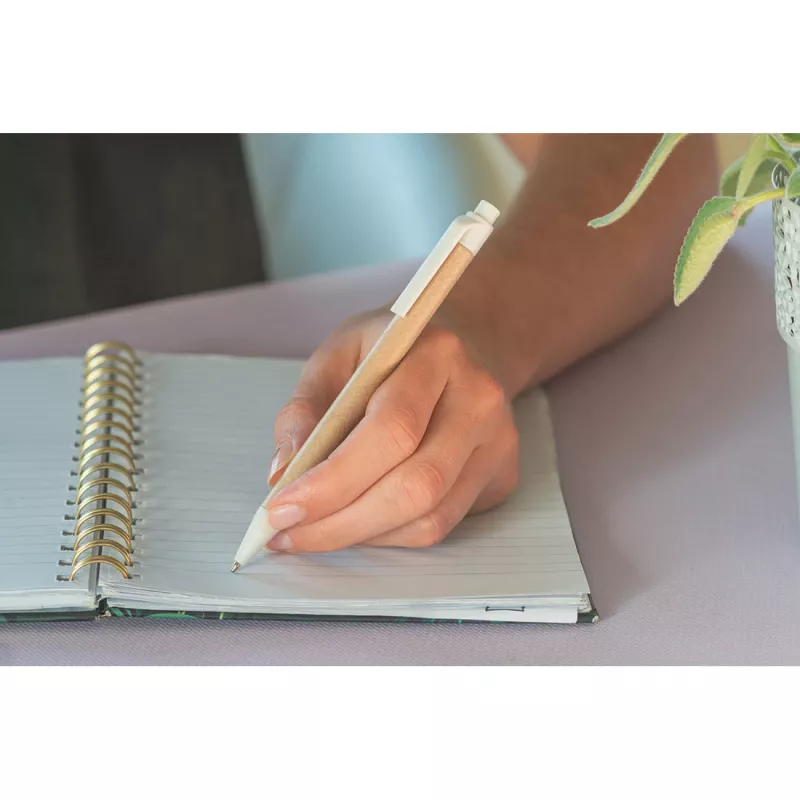 Długopis tekturowy DOMENICA - beżowy (1256513)