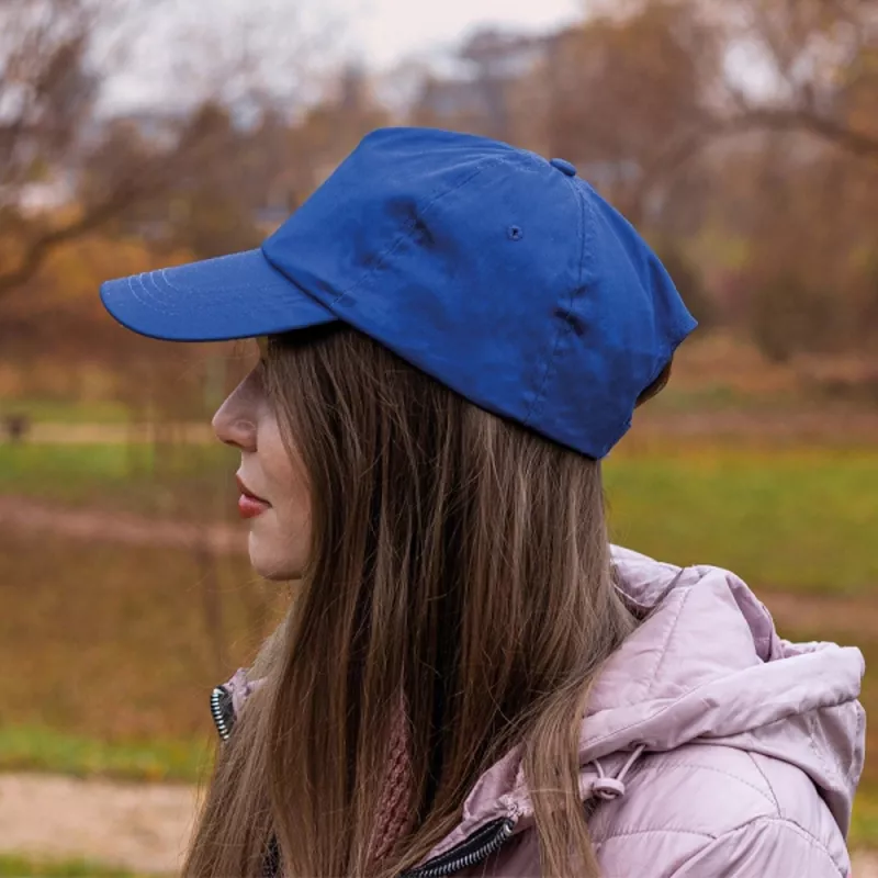 Czapka z daszkiem bawełniana 5 paneli 170g/m2 MEGAN - niebieski (5246604)