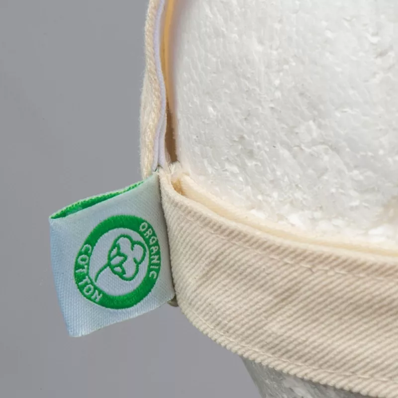 Czapka z daszkiem bawełniana 5 paneli LEONE - beżowy (5363513)