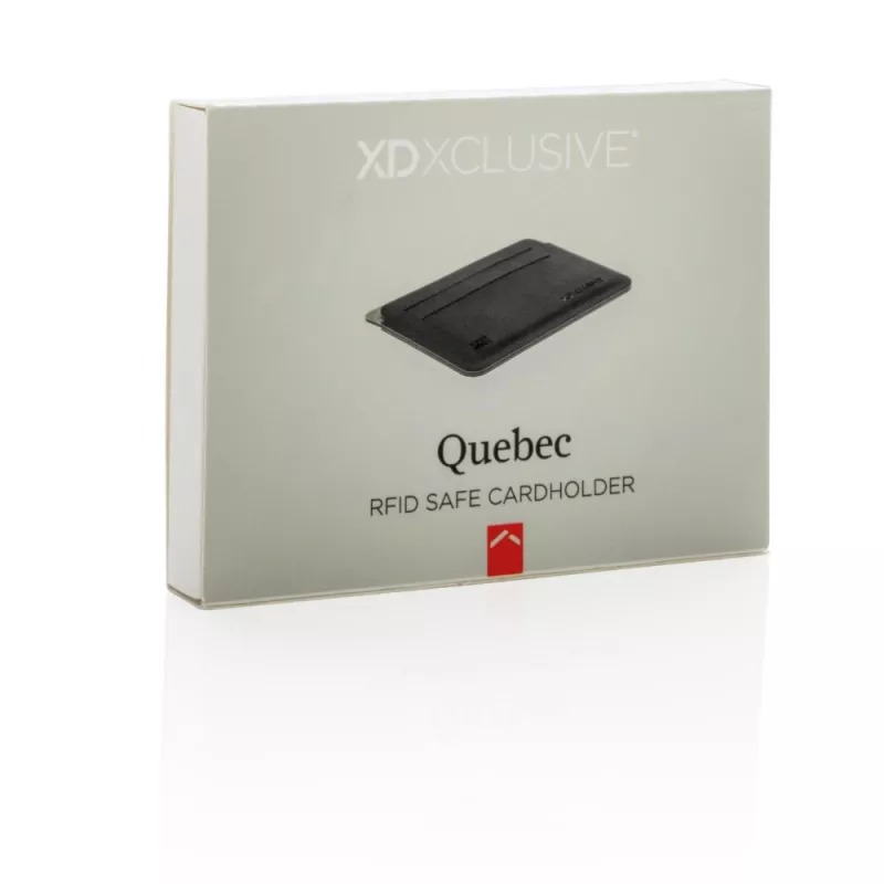 Etui na karty kredytowe Quebec, ochrona RFID - czarny, szary (P820.671)