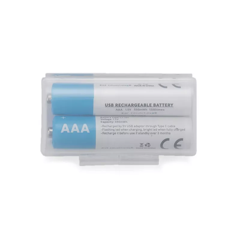 Zestaw akumulatorków AAA 450 mAh - przezroczysty (09126)
