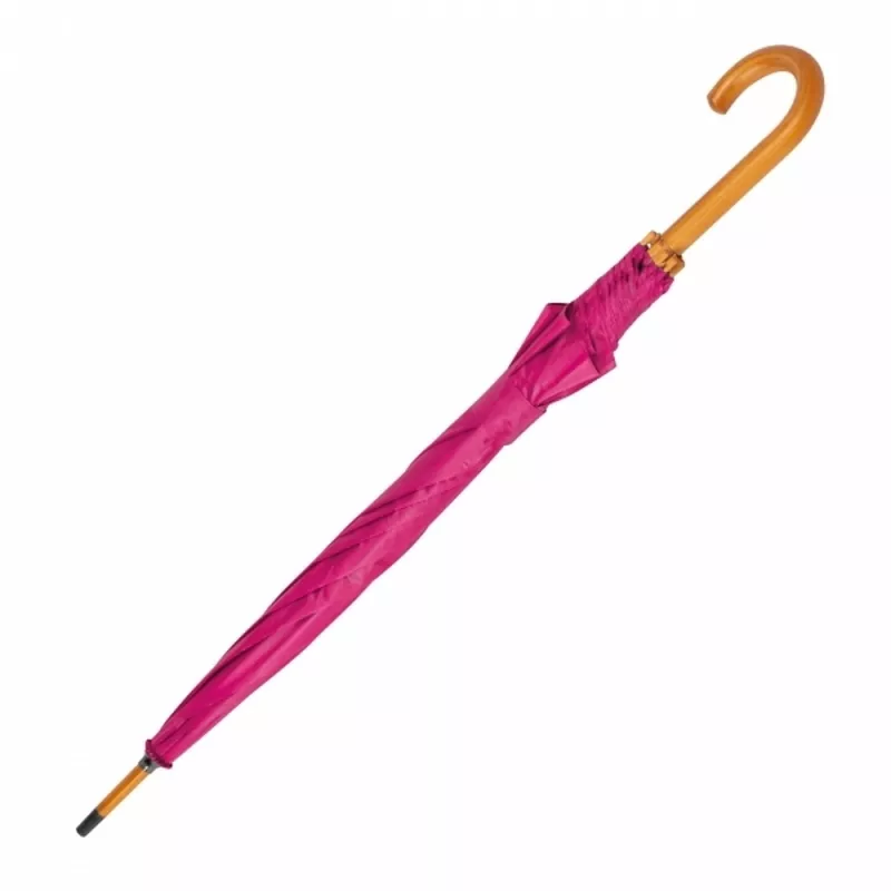 Parasol automatyczny drewniany Ø105 cm NANCY - różowy (513111)