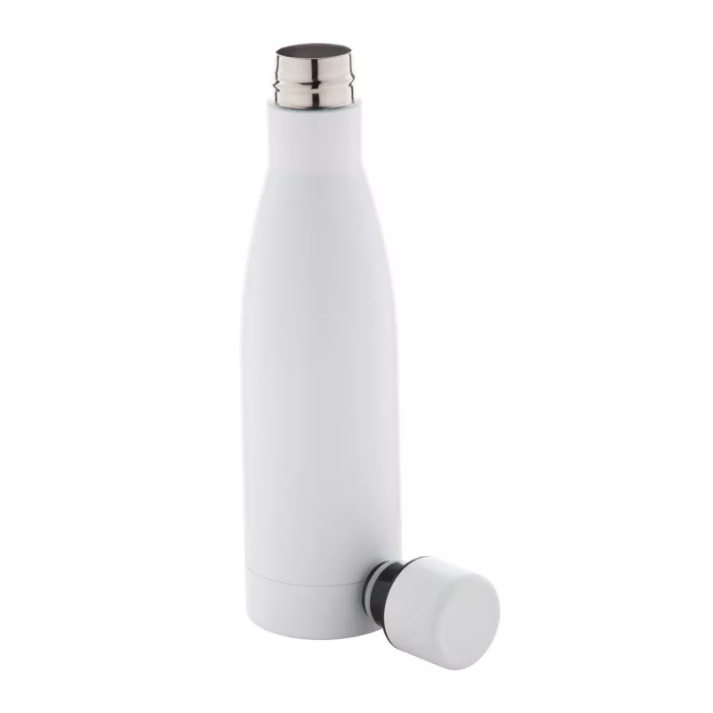 Butelka ze stali nierdzewnej i miedzi z izolującymi podwójnymi ściankami 500 ml Koppar - biały (AP800483-01)