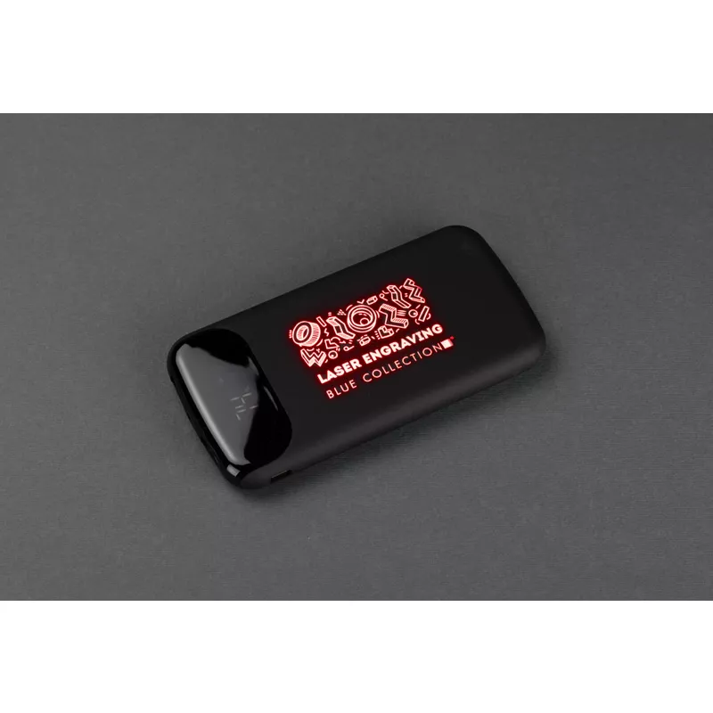 Powerbank ze świecącym Twoim logo MING-PRO 10000 mAh - czerwony (45134-04)