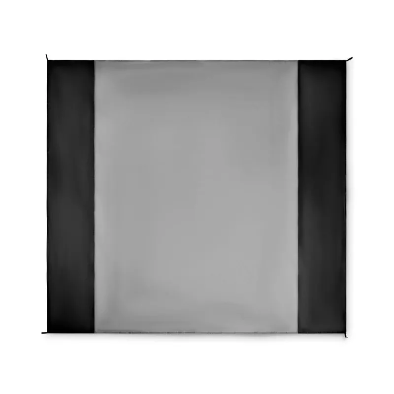Mata plażowa duża z poliestru 200x210 cm NOSAND - Czarny (MO2882-03)