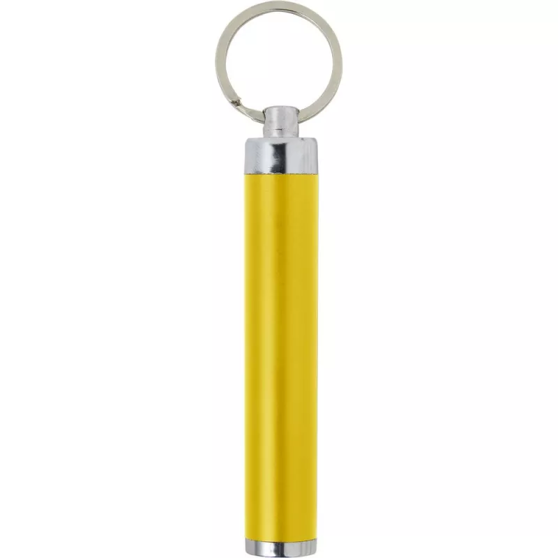 Brelok do kluczy latarka LED z podświetlanym logo - żółty (V0601-08)