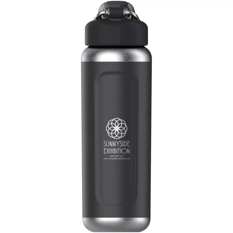 Termoizolowany bidon na wodę Stanley Classic Wellspring 710 ml wykonany z recyklingowanej stali nierdzewnej - Czarny (10098090)