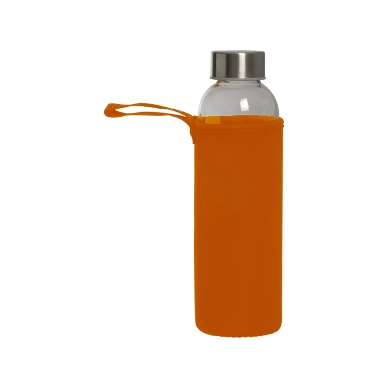 Butelka reklamowa szklana 500 ml Klagenfurt - pomarańczowy (084210)