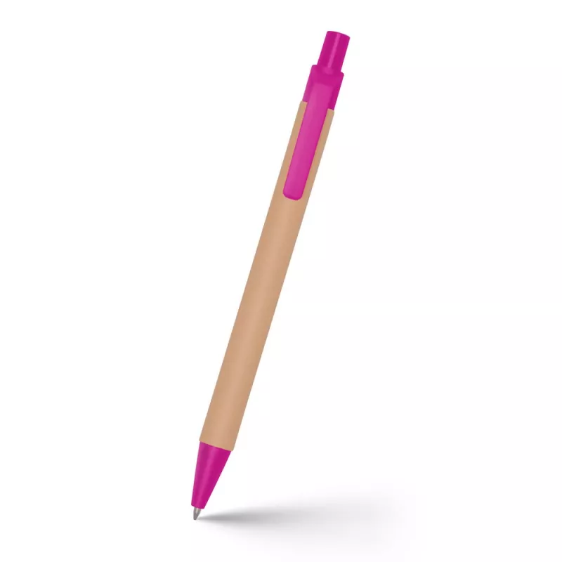 Długopis z kartonu z recyklingu | Nicholas - różowy (V1470-21)