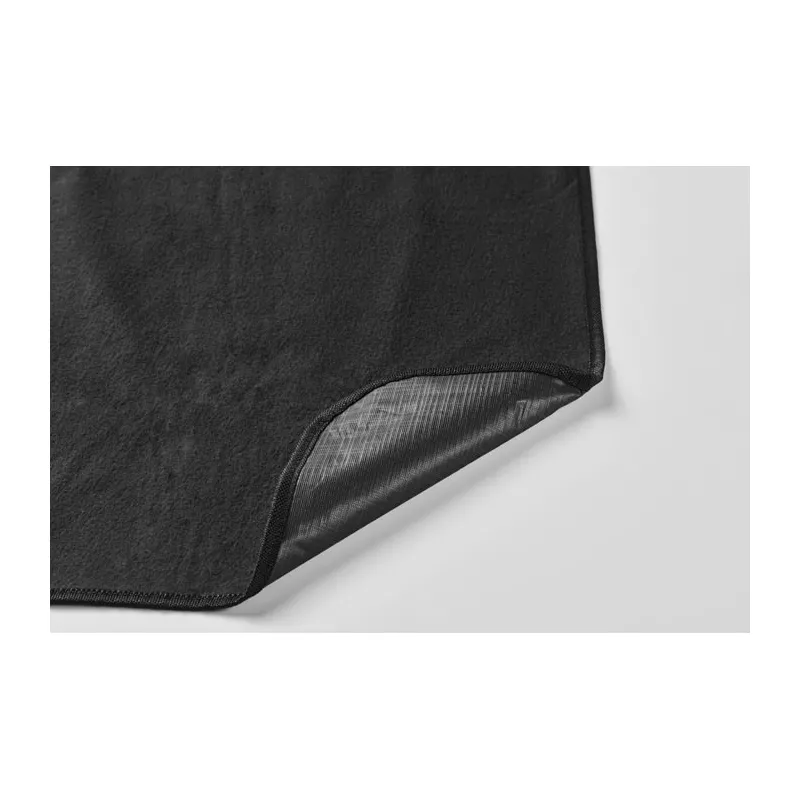 Koc piknikowy polarowy RPET 200x200 cm 150 g/m² COSTA - Czarny (MO2978-03)