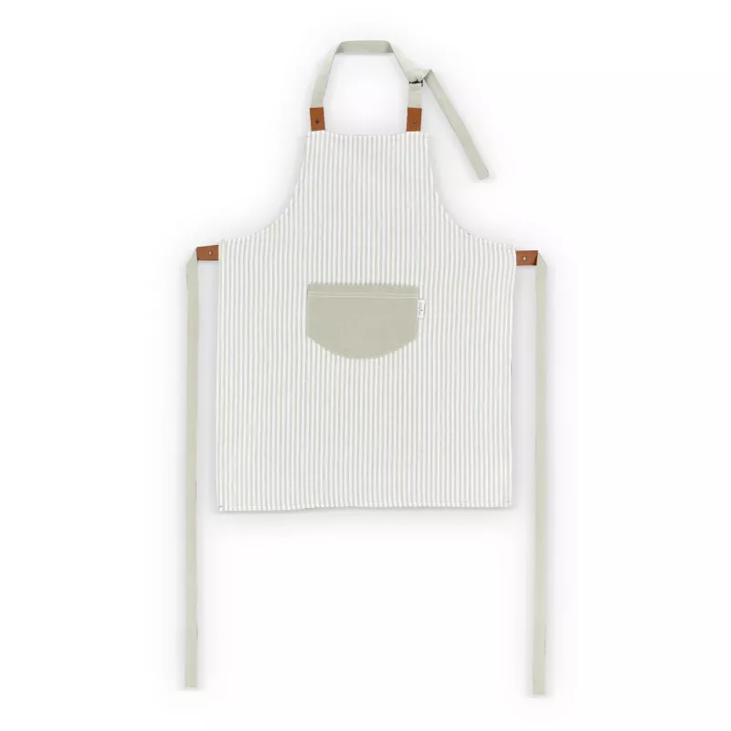 Fartuch Lord Nelson Victory w paski - jasnozielono / biały (LT54037-N3201)