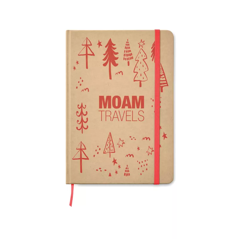 Notes A5 80 kartek w linię EVERWRITE - Czerwony (MO9684-05)