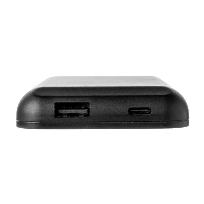 Magnetyczny, bezprzewodowy power bank 5000 mAh, 5W - czarny (P322.281)