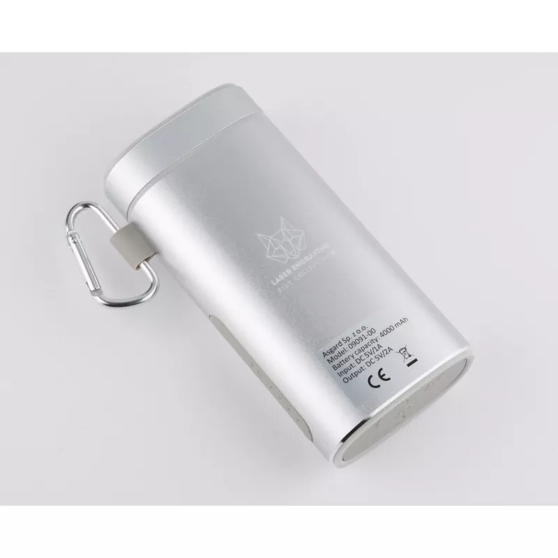 Głośnik bezprzewodowy z power bankiem SOUND 4000 mAh - srebrny (09091-00)