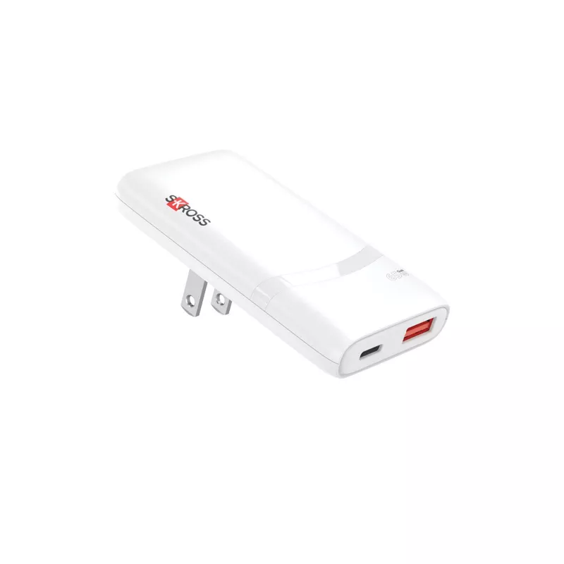 Ładowarka wielozłączowa SKROSS® Klip Slim 65 W - Biały (12461801)