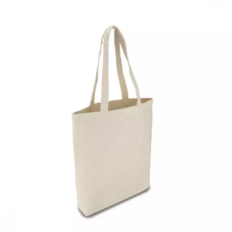 Torba bawełniana 270 g/m², 37 x 42 cm, z dnem 10 cm - ecru (TORBA-270g-DNO-ECRU)
