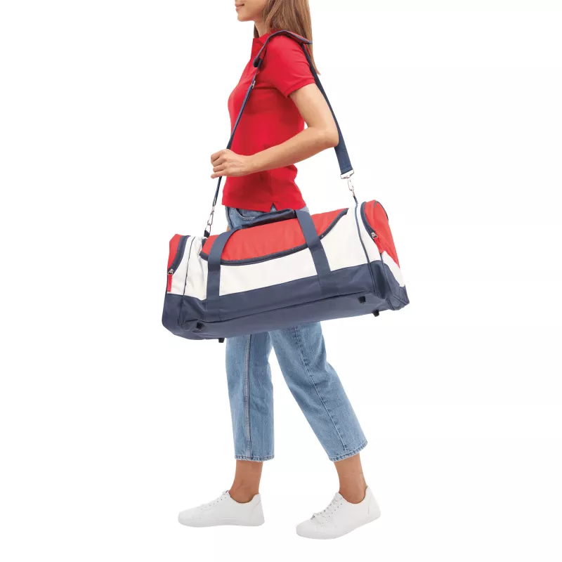 Torba sportowa - biały, czerwony, niebieski (56-0208513)