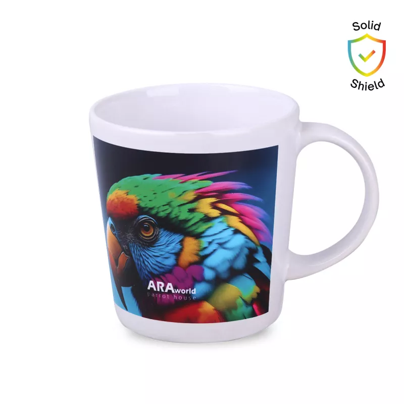 Kubek pod sublimację Berg Art Solid (380 ml) - biały (M/548-BIAŁY)