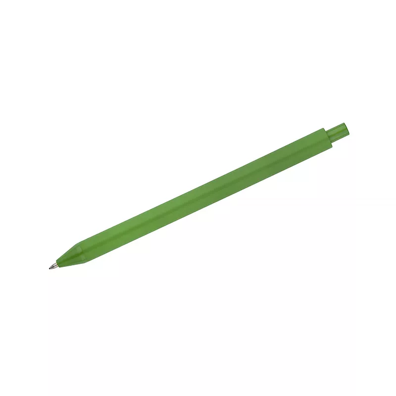 Długopis z powłoką soft touch FULKO - zielony jasny (19829-13)