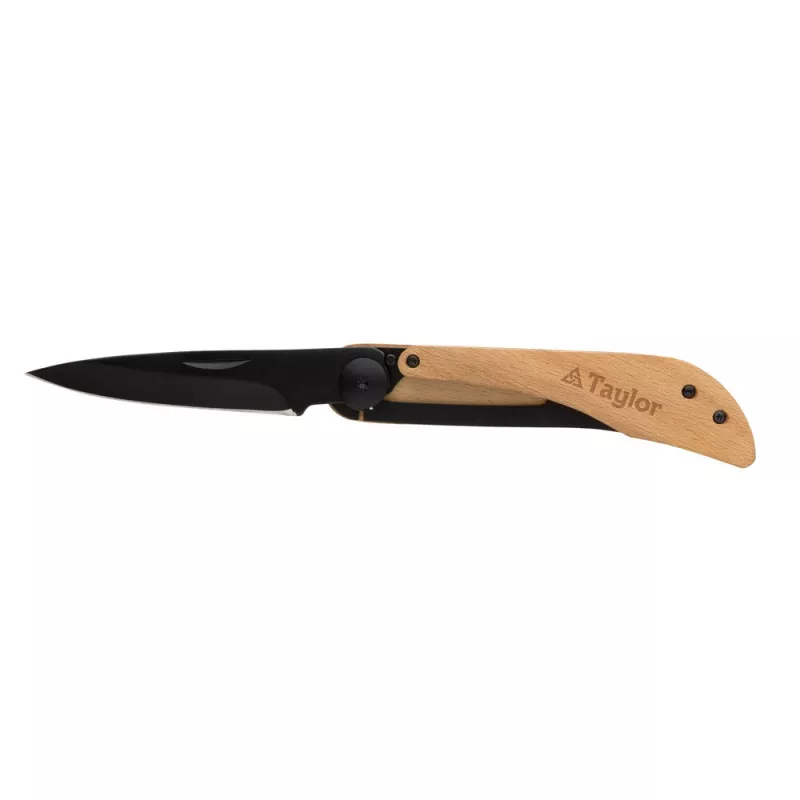 Drewniany nóż składany, scyzoryk Nemus - brązowy (P414.039)