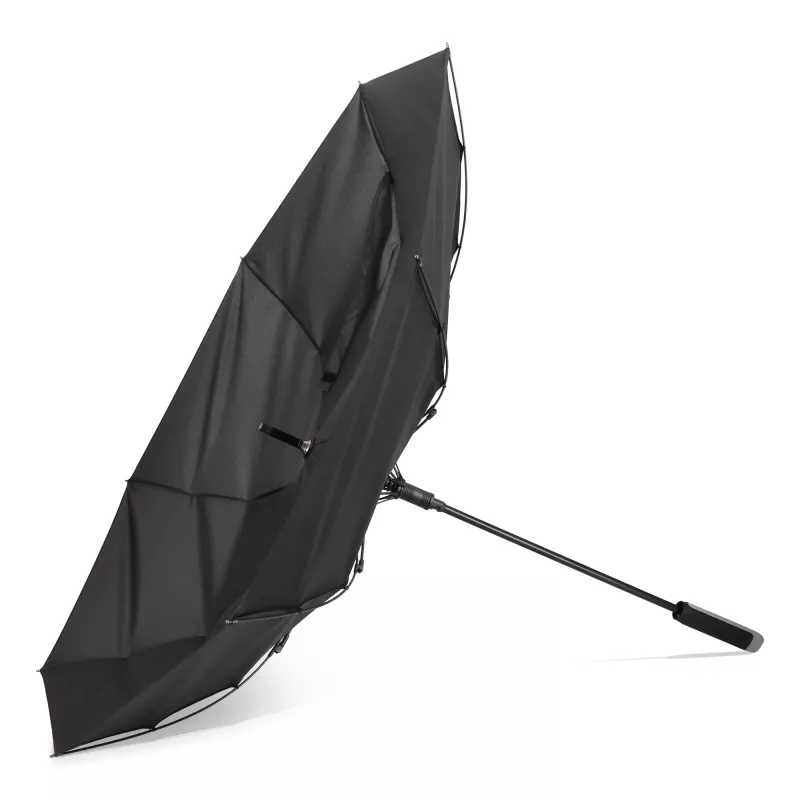 Emerantia 190T Pongee 23" Parasol otwierany automatycznie - czarny (LT97121-N0002)