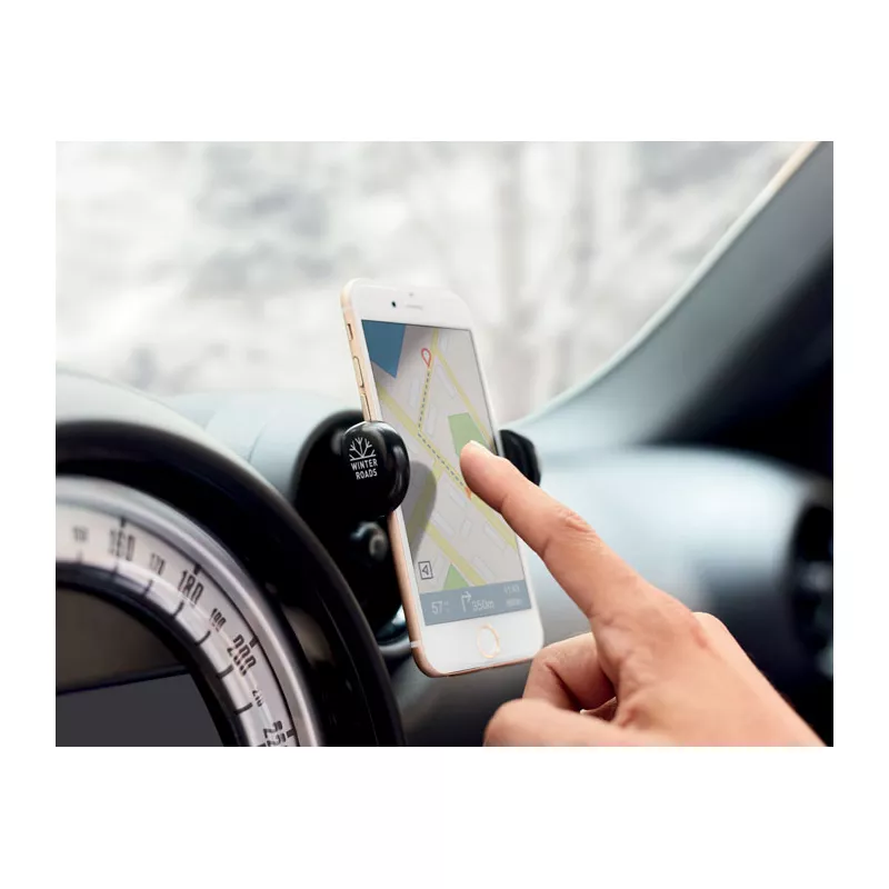 Uchwyt samochodowy na telefon obrotowy 360° FLEXI - Czarny (MO9130-03)
