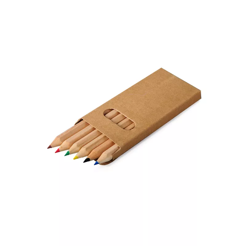 Zestaw małych kredek 9 cm - brązowy (R73778.10.O)