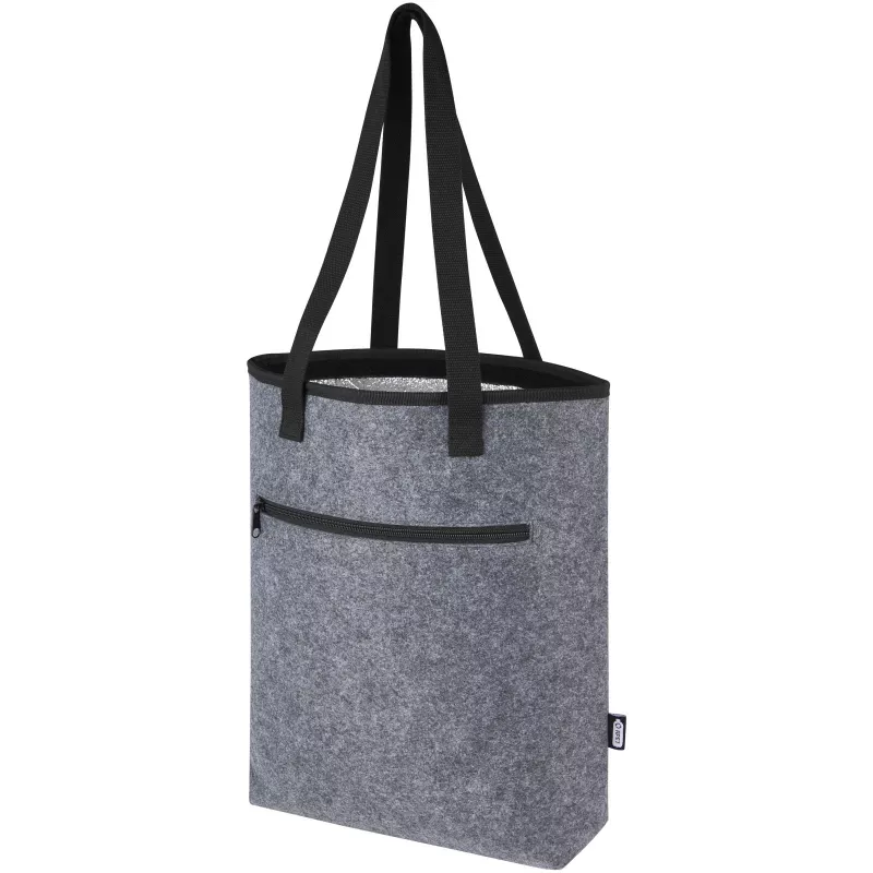 Felta torba termoizolacyjna na zakupy z filcu z recyklingu posiadającego certyfikat GRS o pojemności 12 l - Średnioszary (21074382)