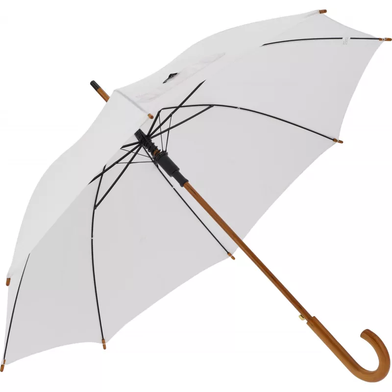 Parasol automatyczny Ø105 rPET HASSELT - biały (243606)