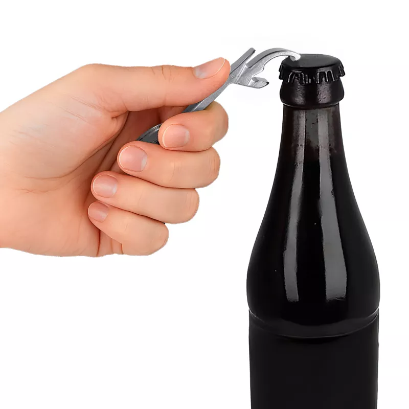 Brelok z otwieraczem do butelek - srebrny (LT93104-N0005)