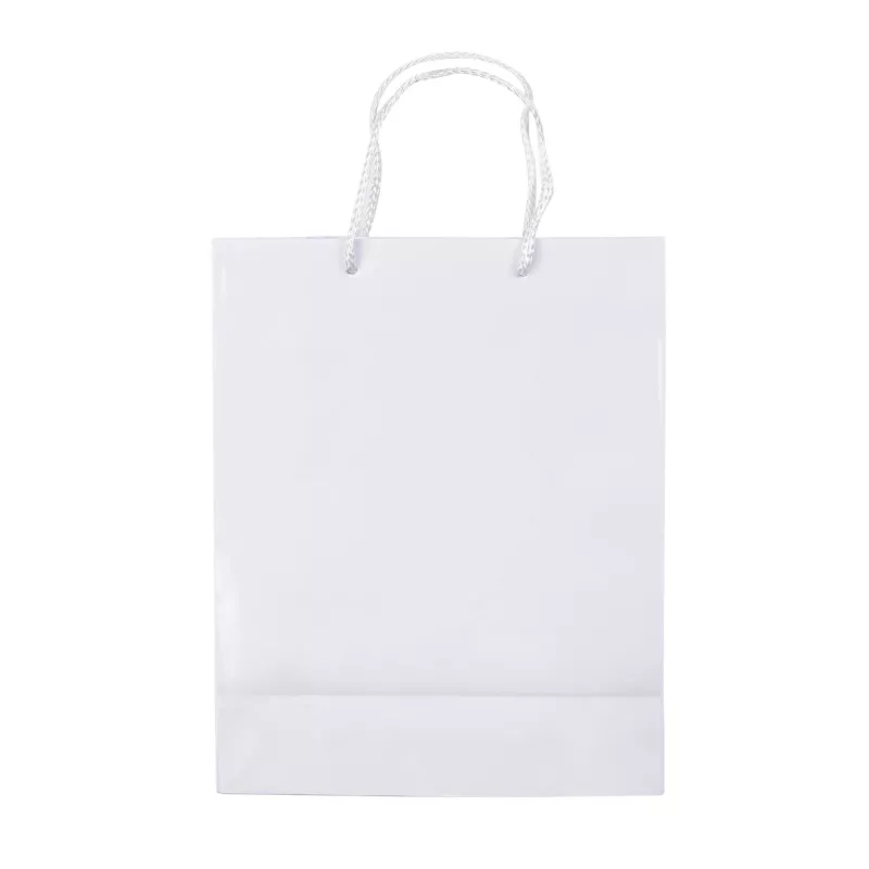 Papierowa torba średnia 24x30x10 cm - biały (LT91512-N0001)