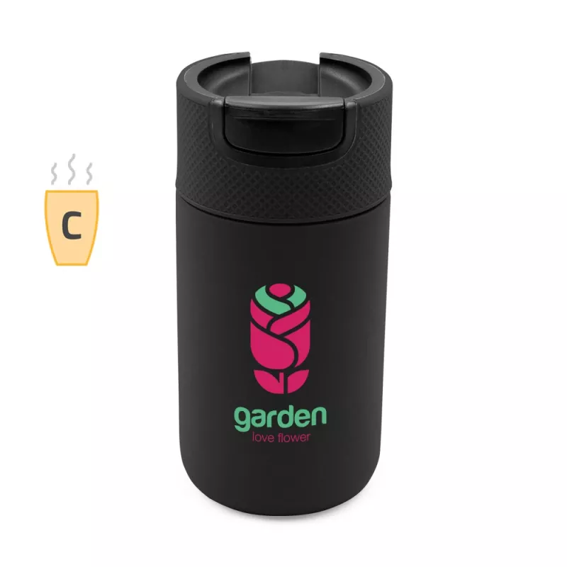 Kubek termiczny 400 ml Raylee  - czarny (V1167-03)