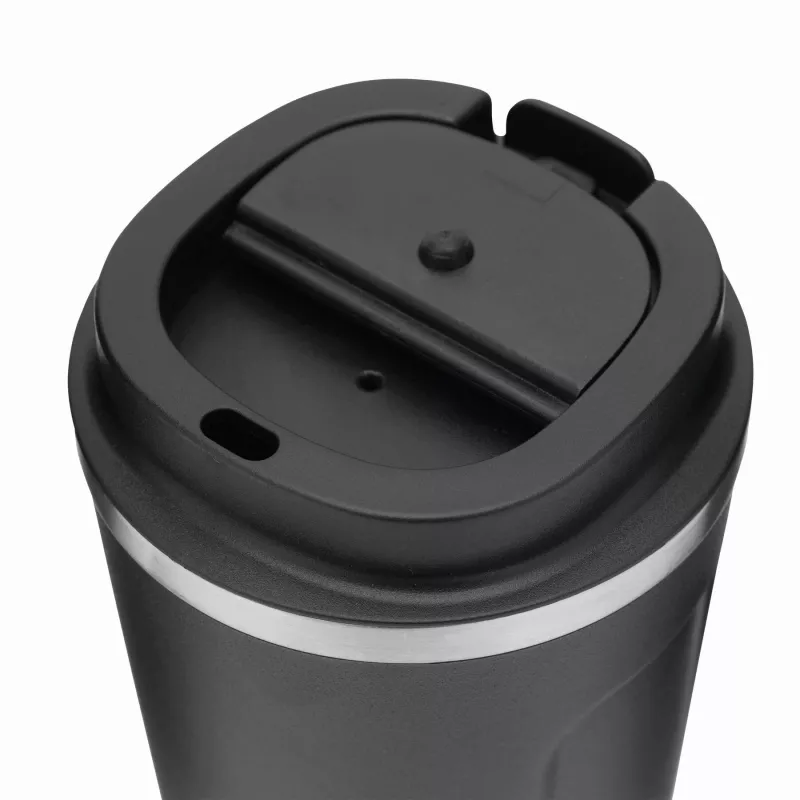 Podróżny kubek termiczny COFFEE TIME - czarny (56-0304536)