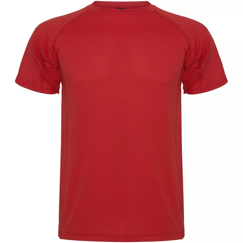 Montecarlo sportowa koszulka dziecięca z krótkim rękawem - Czerwony (K0425-RED)
