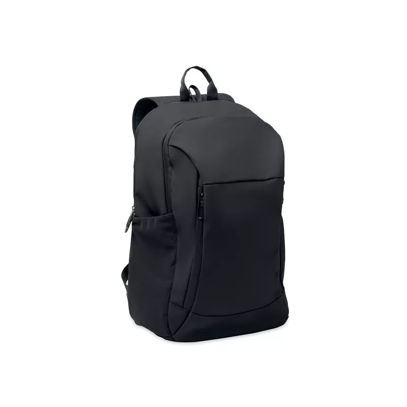 Plecak na laptop 15" z PU z ukrytą komorą KOROVIN - Czarny (MO2684-03)