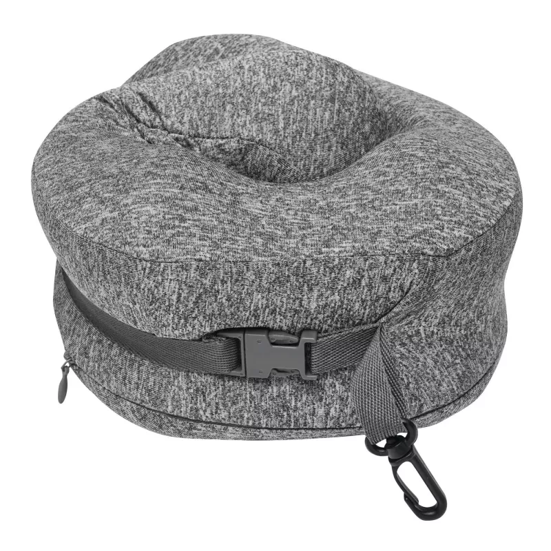 Poduszka podróżna z pianki memory - szary (56-0607020)