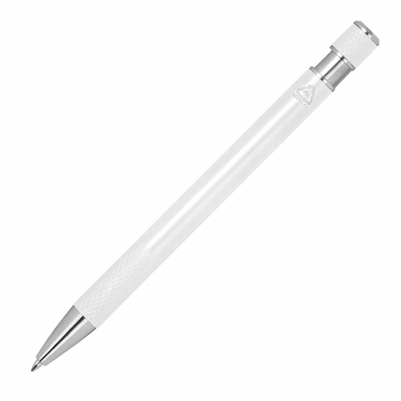 Długopis z aluminium z recyklingu JULIO - biały (1547406)