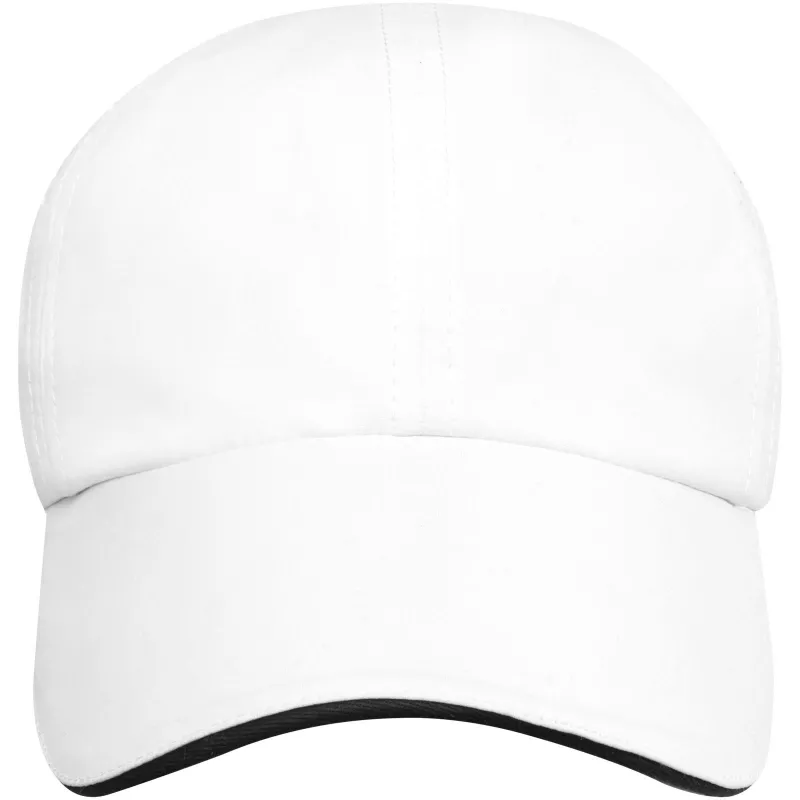 Morion dwukolorowa 6 panelowa czapka GRS z recyklingu o młodzieżowym kroju - Biały (37517010)