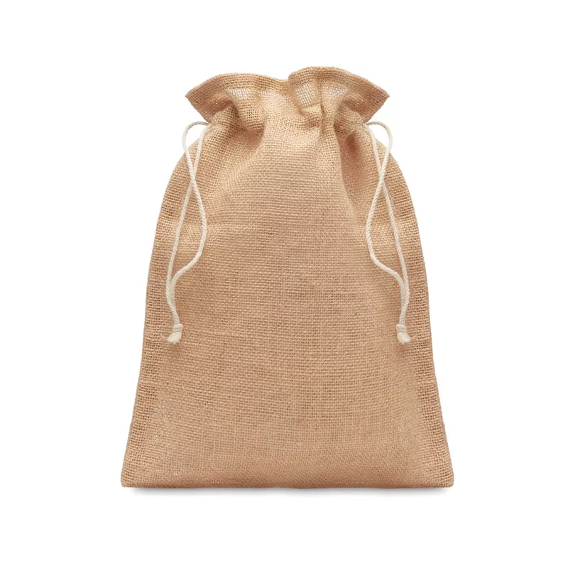 Torba prezentowa z juty 25x32 cm JUTE MEDIUM - Bezowy (MO9929-13)