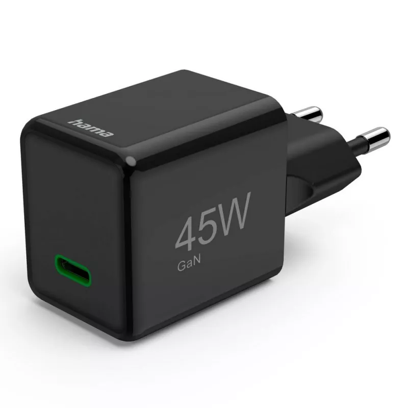 Ładowarka ścienna 45W Hama Supermini - czarny (VH020-03)