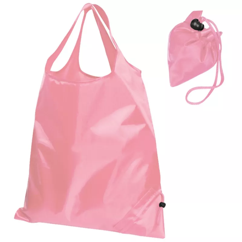 Składana torba poliestrowa na zakupy - różowy (6072411)