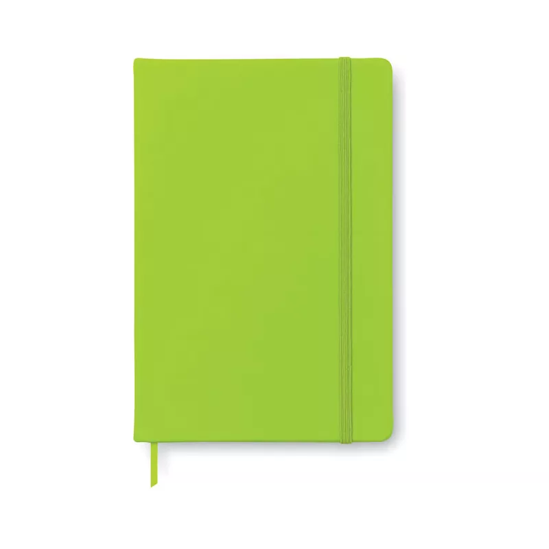 Notes A5 w okładce PU 96 kartek gładkie ARCONOT PLAIN - Limonka (AR1804-48)