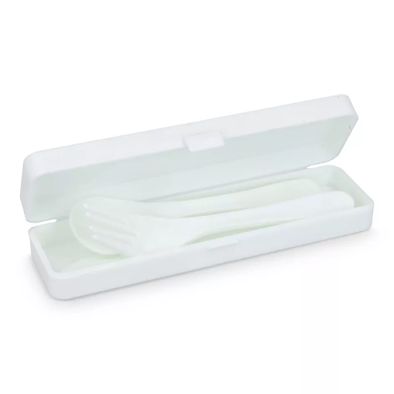 Zestaw sztućców PP - biały (LT90401-N0001)