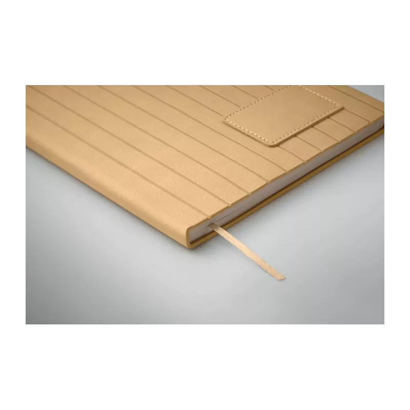 Notes A5 w okładce z PU 80 kartek w linię TINTRAY - Bezowy (MO2663-13)