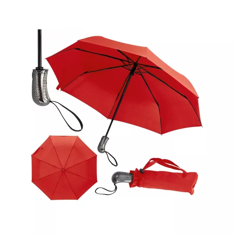 Parasolka automatycznie otw./zam. Ø96 cm BIXBY - czerwony (351905)