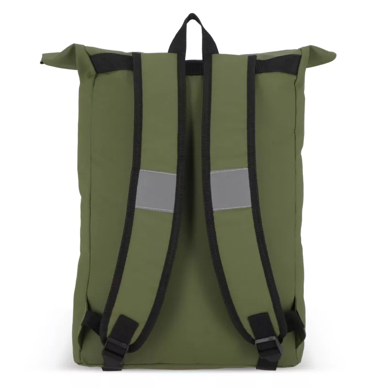 Powlekany PU plecak R-PET 600D o pojemności 20 l - Oliwkowa zieleń (LT95357-N0043)