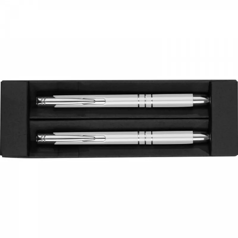 Zestaw piśmienny długopis i ołówek automatyczny KELLY - biały (1333006)