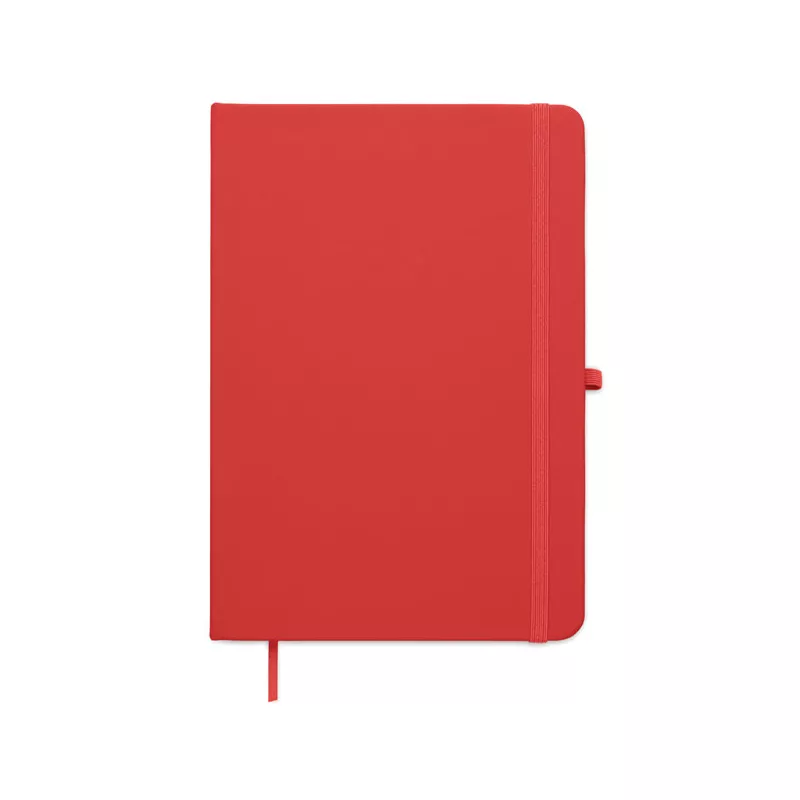 Notes A5 w okładce z PU 96 kartek w linię ARCOLOOP - Czerwony (MO3124-05)
