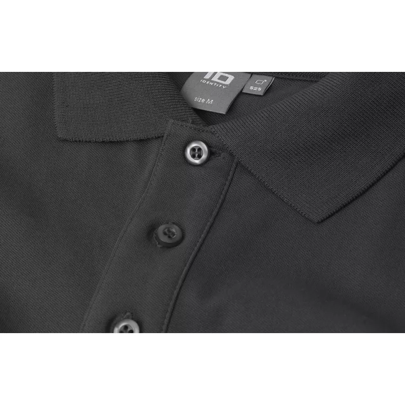 Koszulka bawełniana 210 g/m² ID Polo/stretch 0525 - Charcoal (0525-CHARCOAL)