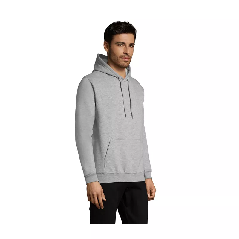 Bluza unisex z kapturem 280 g/m² Sol's SNAKE - Szary Melanż 2 (S47101-GY)